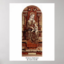 Madonna a couronné par Carlo Crivelli Posters