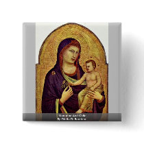Madonna And Child By Giotto Di Bondone Buttons