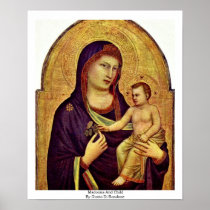 Madonna And Child By Giotto Di Bondone Print