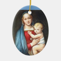 Madonna and Child, Italy Christmas Tree Ornaments