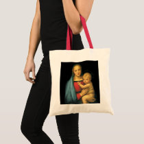 Madonna And Child, Madonna del Granduca by Raphael Bags