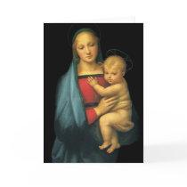 Madonna And Child, Madonna del Granduca by Raphael Greeting Card