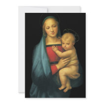 Madonna And Child, Madonna del Granduca by Raphael Custom Invites
