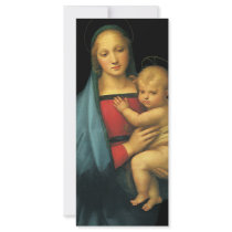 Madonna And Child, Madonna del Granduca by Raphael Rack Card Template