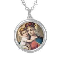 Madonna and child necklaces