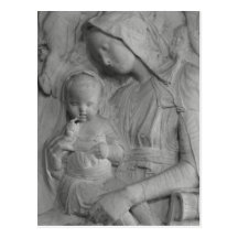 Madonna and child post card