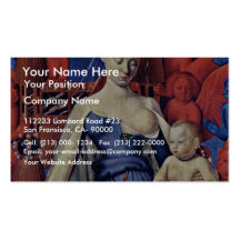Madonna And Child [Virgin With Child And Angels] ( Business Card Template