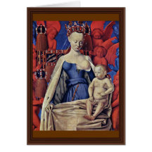 Madonna And Child [Virgin With Child And Angels] ( Greeting Card