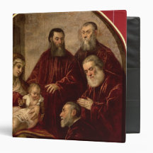 Madonna and child with four Statesmen Vinyl Binders