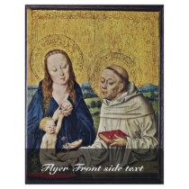 Madonna And Child With St. Bernard By Meister Des Flyer