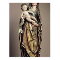 Madonna and Child, Wooden Sculpture postcards