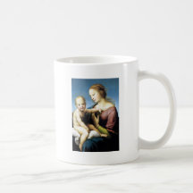 Madonna and Christ Child Sitting Outside Coffee Mugs