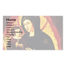 Madonna (Beautiful Maria Of Regensburg) Business Card Template