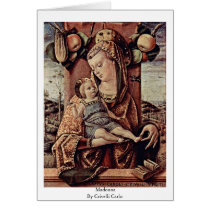 Madonna By Crivelli Carlo Greeting Cards