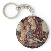 Madonna By Crivelli Carlo Keychain