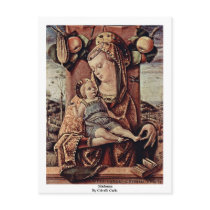 Madonna By Crivelli Carlo Postcards