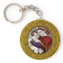 Madonna & Child Keychain