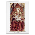 Madonna couronné (Maria couronnée Lactans) Cartes