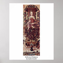 Madonna couronné par Carlo Crivelli Affiches