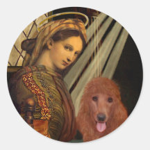 Madonna - Dark Red Standard Poodle #1 Stickers