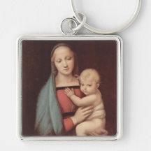 Madonna Del Granduca by Raphael Keychains