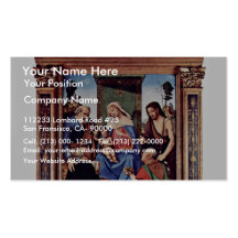 Madonna Enthroned St. Peter St. John The Baptist, Business Cards