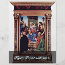 Madonna Enthroned St. Peter St. John The Baptist, Full Color Flyer