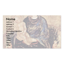 Madonna Enthroned With Angels Business Card Templates
