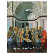 Madonna Enthroned With Saints And Donors' Federigo Personalized Flyer