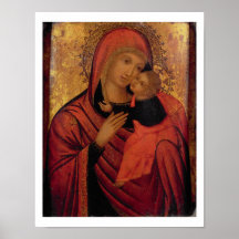 Madonna et enfant, c.1650 (panneau) posters
