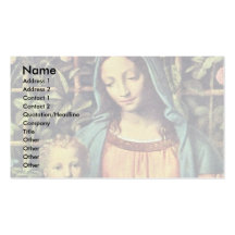 Madonna From The Rose-Italiano: Madonna Del Roseto Business Card