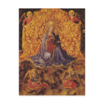 Madonna of Humility with Christ Child and Angels Postcard