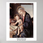 Madonna Of The Book By Sandro Botticelli Print