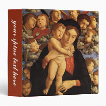Madonna of the Cherubim by Andrea Mantegna Vinyl Binder