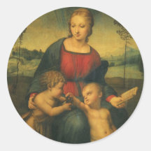Madonna of the Goldfinch, Raphael Renaissance Art Sticker