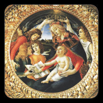 Madonna of the Magnificat Square stickers