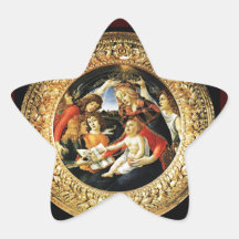Madonna of the Magnificat Star Stickers