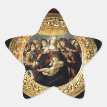 Madonna of the Pomegranate Star Stickers