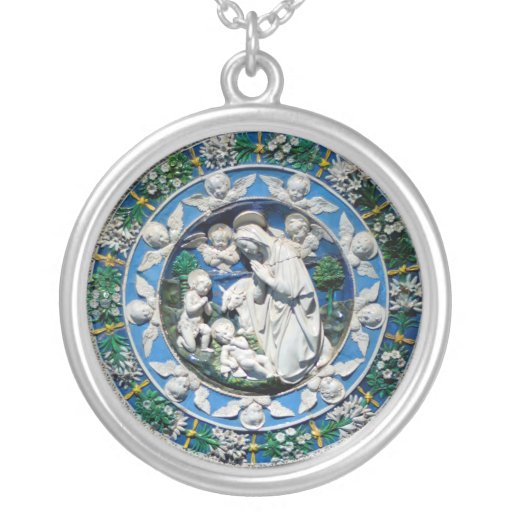 MADONNA WITH CHILD AND ANGELS CUSTOM NECKLACE