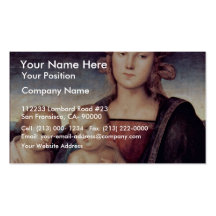 Madonna With St. John The Baptist By Perugino Business Card