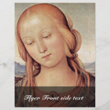 Madonna With St. John The Baptist  By Perugino Custom Flyer