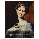 Madonna With The Long Neck  By Parmigianino Flyer Design