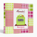 Madras Inspired Plaid Kitchen Recipe Binder