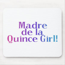Madre De la Quince Girl Mousepads