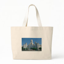 Madrid Communications Palace Canvas Bags