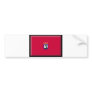 Madrid Flag Bumper Sticker