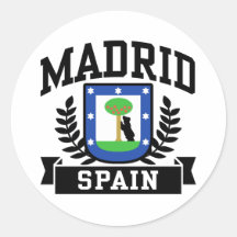 Madrid Round Sticker