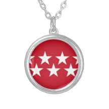 Madrid (Spain) Flag Pendant