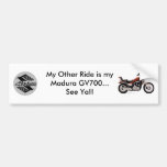 Madura GV 700 White Bumper Stickers