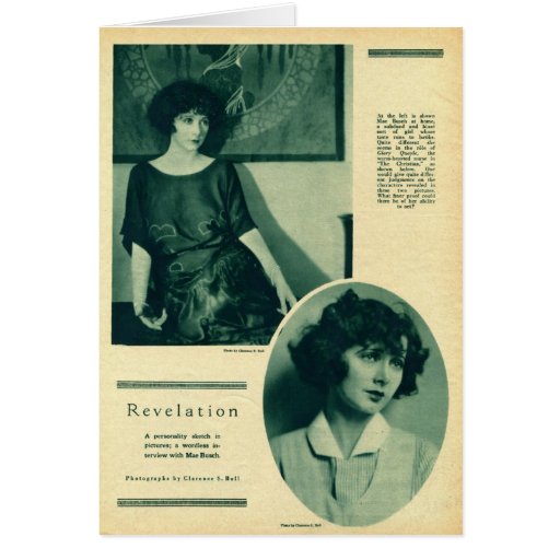 Mae Busch 1923 vintage portrait Cards